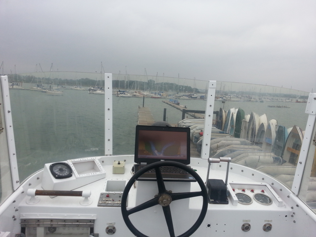 Maximus flybridge helm Nelsons Boats